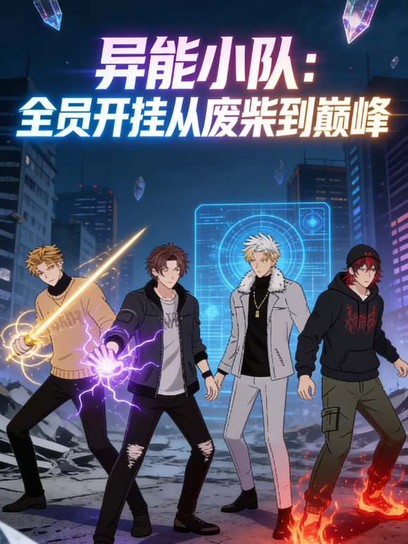 异能小队：全员开挂从废柴到巅峰 动态漫画(全集)